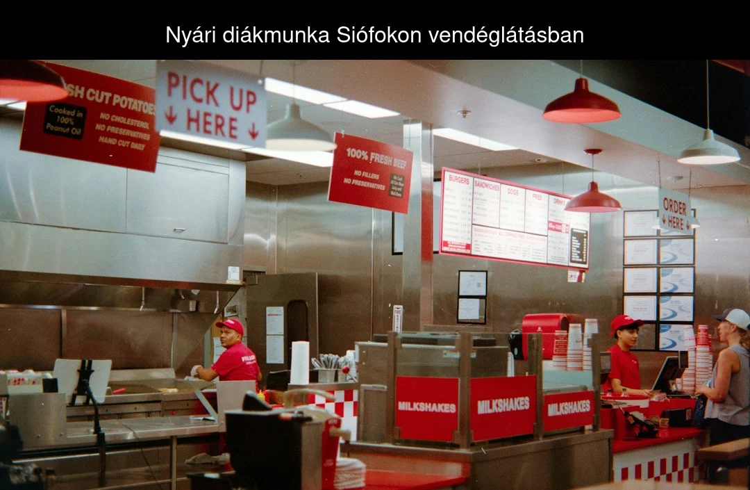 Nyári diákmunka Siófokon vendéglátásban